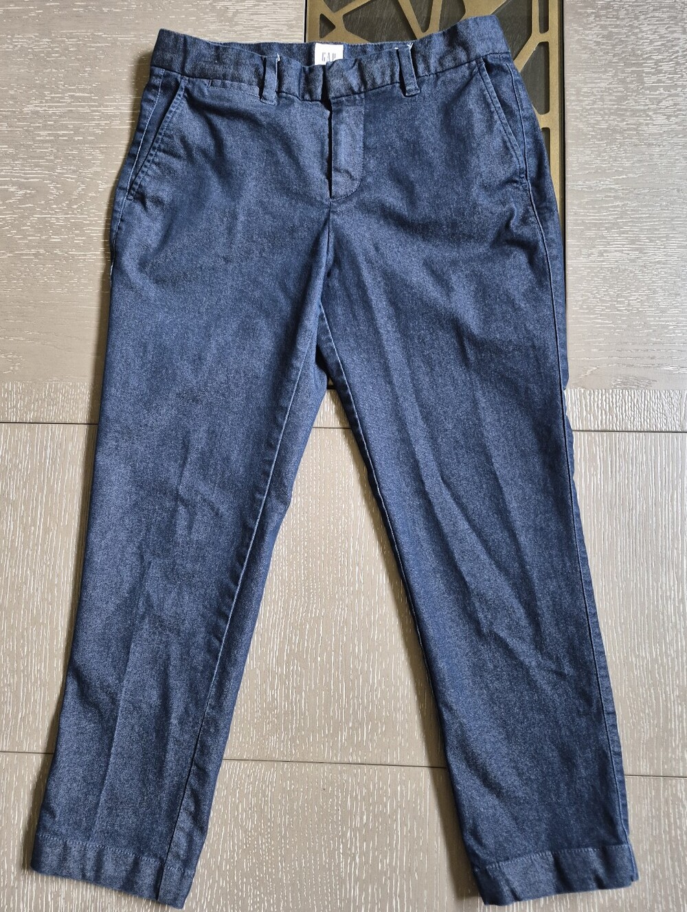 GAP Slim City Crop Navy Blue Straight Denim Pants